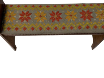 Swedish Mid-Century Modern Ash Small Bench or Stool, 1960s